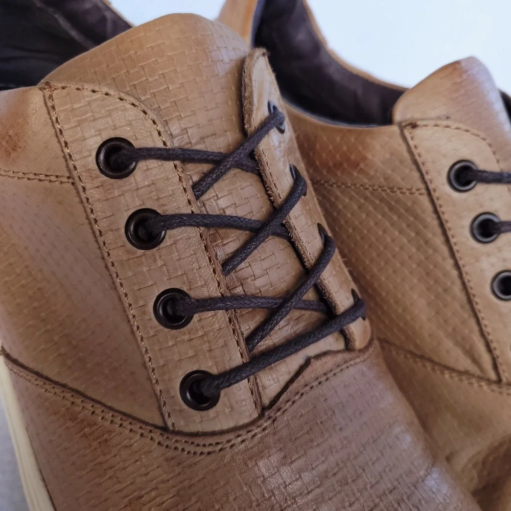 Joes Jeans Shoes Mens Size 12 Xride Tan Oxford Sneakers Casual Urban Streetwear